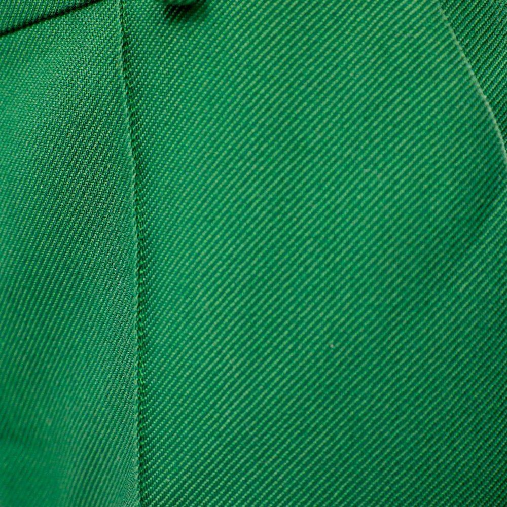 Runway Oscar De La Renta Pants 8 Wool Trousers Green Christmas Holiday Party - Picture 7 of 9